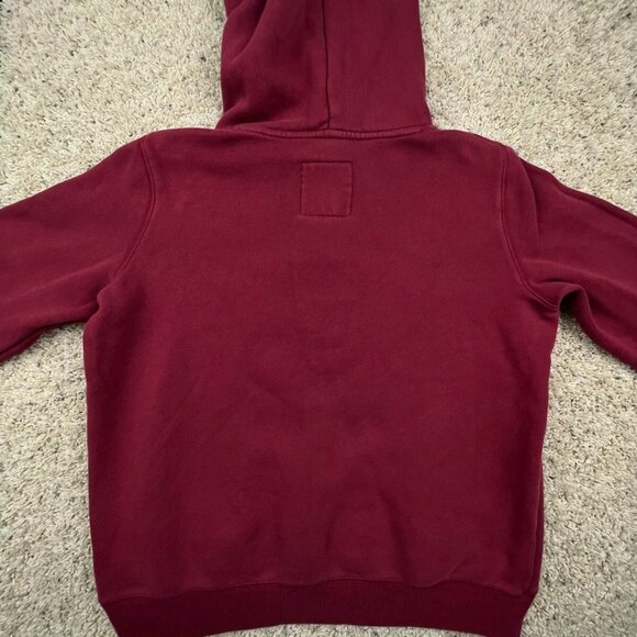 Hollister California Hoodie Red Pullover Drawstring Size Small w Logo Hooded - Picture 8 of 8